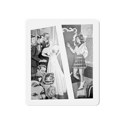 Guest of Honor, The American Girl, December 1938 (Magazine Illustration) Refrigerator Magnet - The Sticker Space