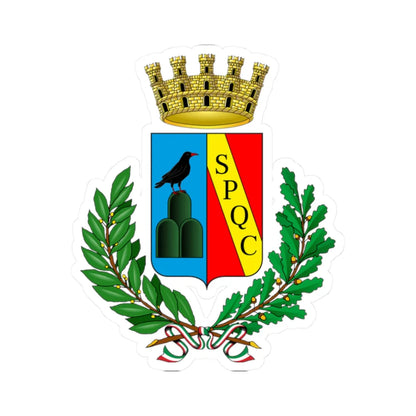 Guidonia Montecelio-Stemma (Italy) (Coat of Arms) STICKER Vinyl Kiss-Cut Decal 2 Inch White - The Sticker Space