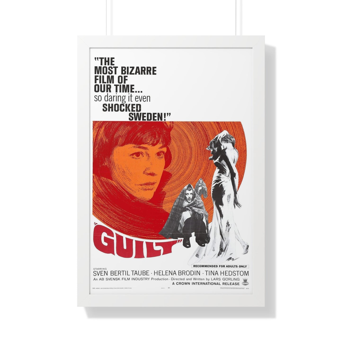 GUILT 1965 - Framed Movie Poster-20" x 30"-The Sticker Space