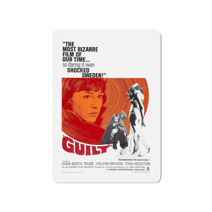 GUILT 1965 Movie Poster - Die-Cut Magnet-4" x 4"-The Sticker Space