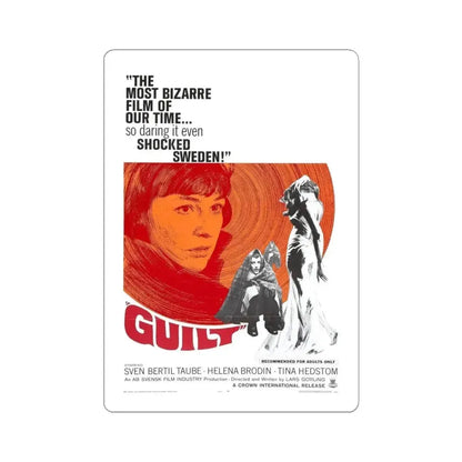 GUILT 1965 Movie Poster - STICKER Vinyl Kiss-Cut Decal 4 Inch White - The Sticker Space