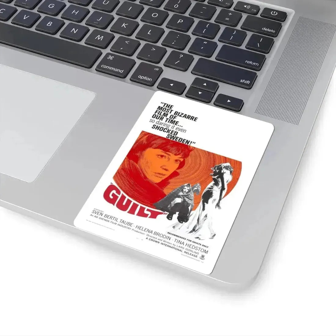 GUILT 1965 Movie Poster - STICKER Vinyl Kiss-Cut Decal - The Sticker Space