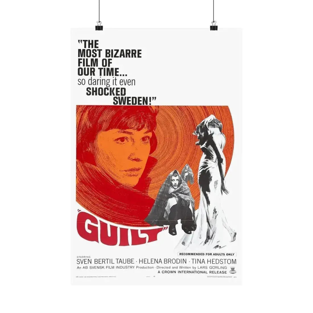 GUILT 1965 - Paper Movie Poster 16″ x 24″ Matte - The Sticker Space