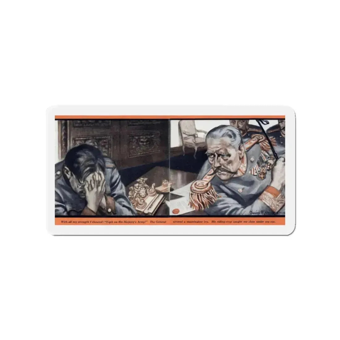 Guilty (2), Redbook, July 1935 (Magazine Illustration) Refrigerator Magnet 2 Inch Die-Cut - The Sticker Space