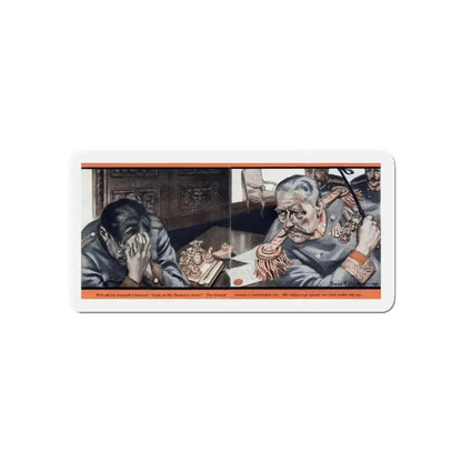 Guilty (2), Redbook, July 1935 (Magazine Illustration) Refrigerator Magnet 5 Inch Die-Cut - The Sticker Space