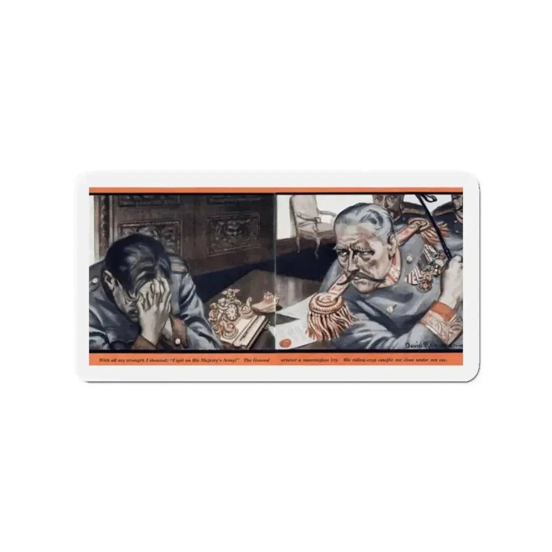 Guilty (2), Redbook, July 1935 (Magazine Illustration) Refrigerator Magnet - The Sticker Space