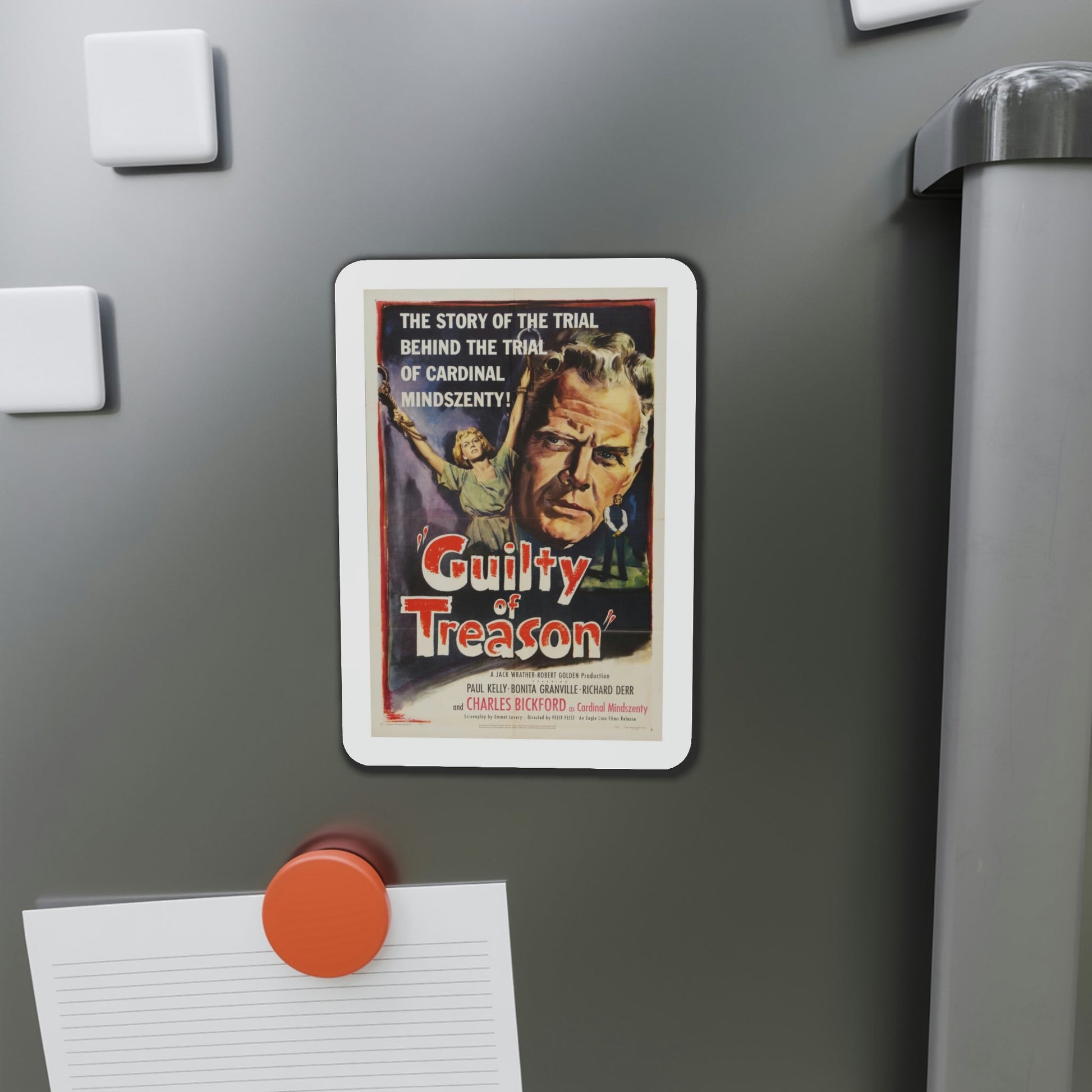 Guilty of Treason 1950 Movie Poster Die-Cut Magnet-The Sticker Space