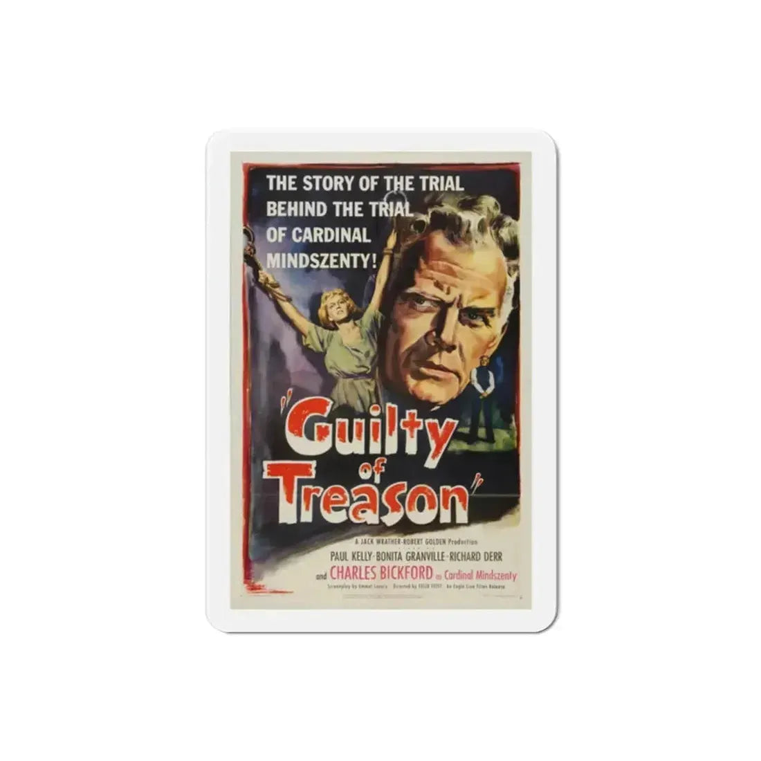 Guilty of Treason 1950 Movie Poster Refrigerator Magnet - The Sticker Space