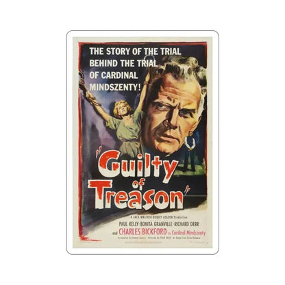 Guilty of Treason 1950 Movie Poster STICKER Vinyl Die-Cut Decal 4 Inch - The Sticker Space