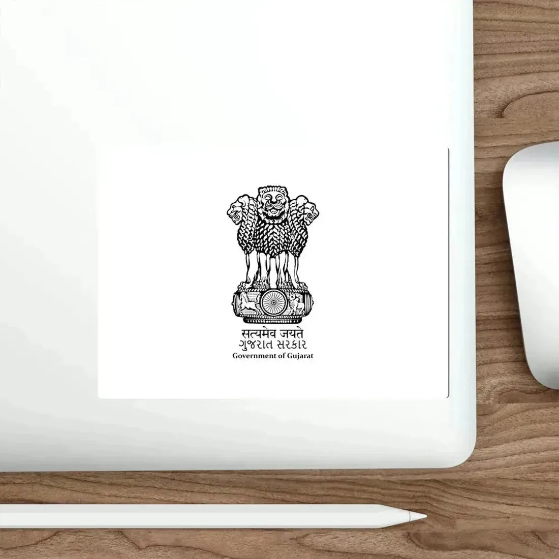 Gujarat Flag (India) STICKER Vinyl Die-Cut Decal - The Sticker Space