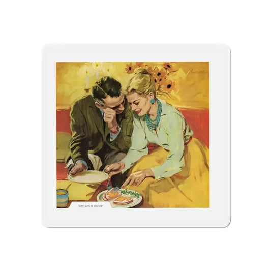 Gulden's Mustard ad, Ladies' Home Journal, April 1960 (Magazine Illustration) Refrigerator Magnet 6 Inch Die-Cut - The Sticker Space