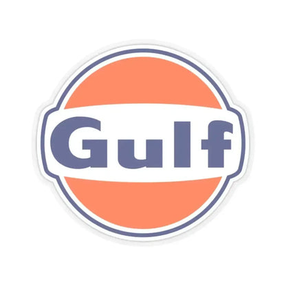 Gulf (Logo) STICKER Vinyl Kiss-Cut Decal 2 Inch Transparent - The Sticker Space
