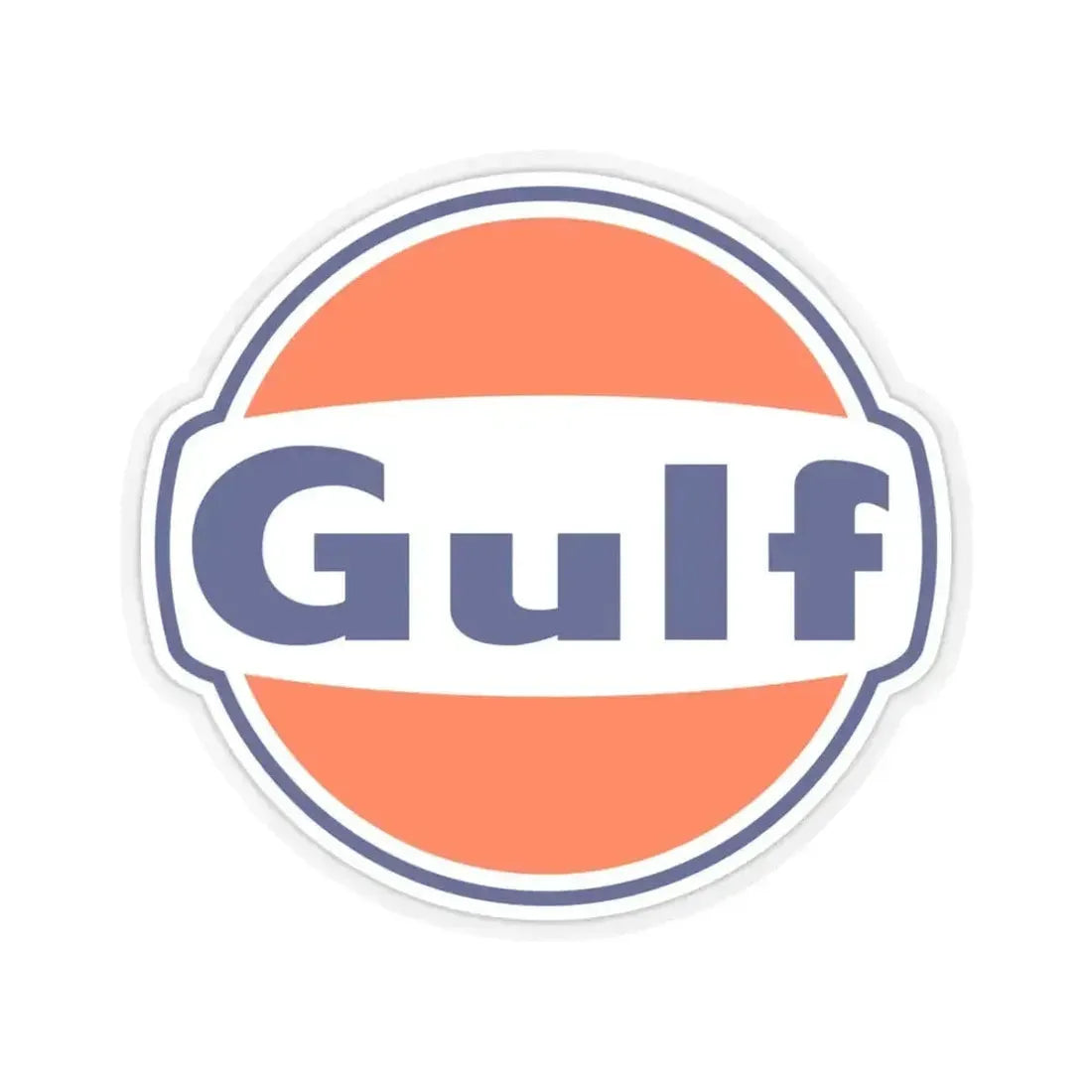 Gulf (Logo) STICKER Vinyl Kiss-Cut Decal 3 Inch Transparent - The Sticker Space