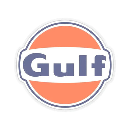 Gulf (Logo) STICKER Vinyl Kiss-Cut Decal 4 Inch Transparent - The Sticker Space