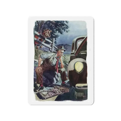 Gulfpride ad, The Saturday Evening Post, May 6, 1944 (Magazine Illustration) Refrigerator Magnet - The Sticker Space