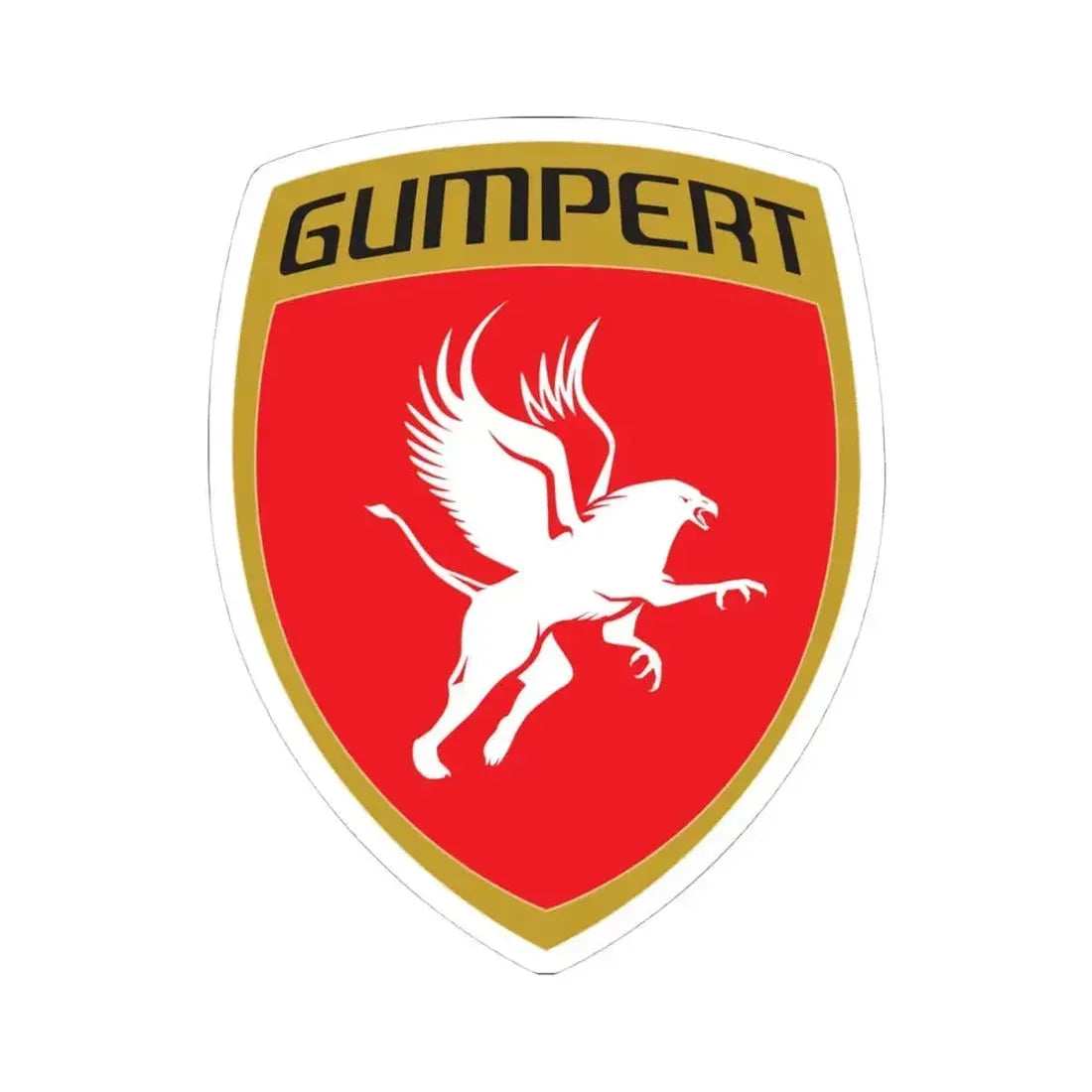 Gumpert (Logo) STICKER Vinyl Kiss-Cut Decal 4 Inch White - The Sticker Space