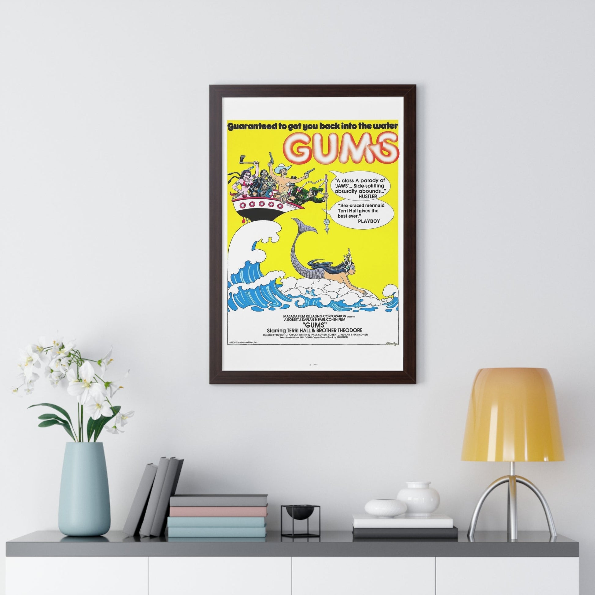 GUMS 1976 - Framed Movie Poster-The Sticker Space