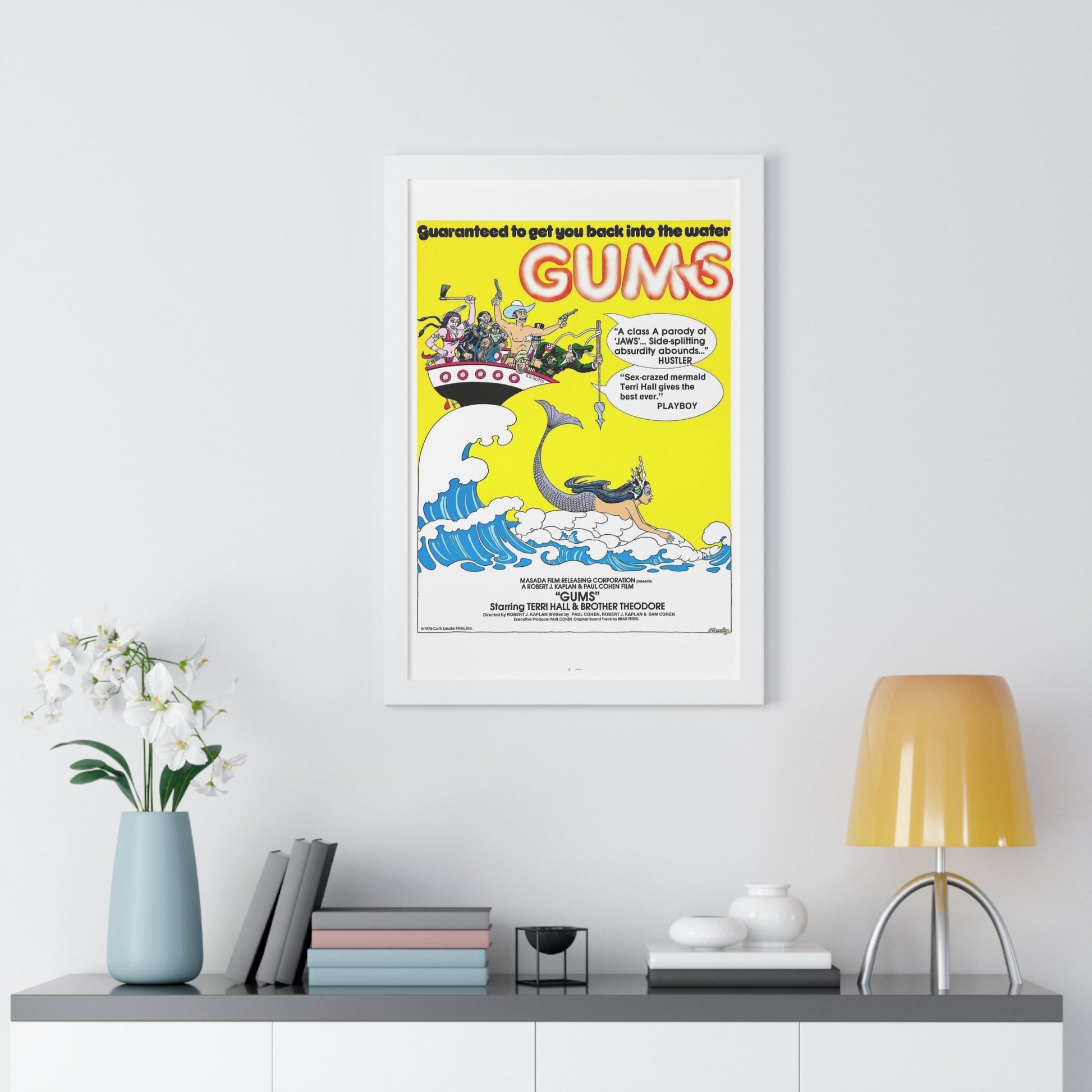 GUMS 1976 - Framed Movie Poster-The Sticker Space