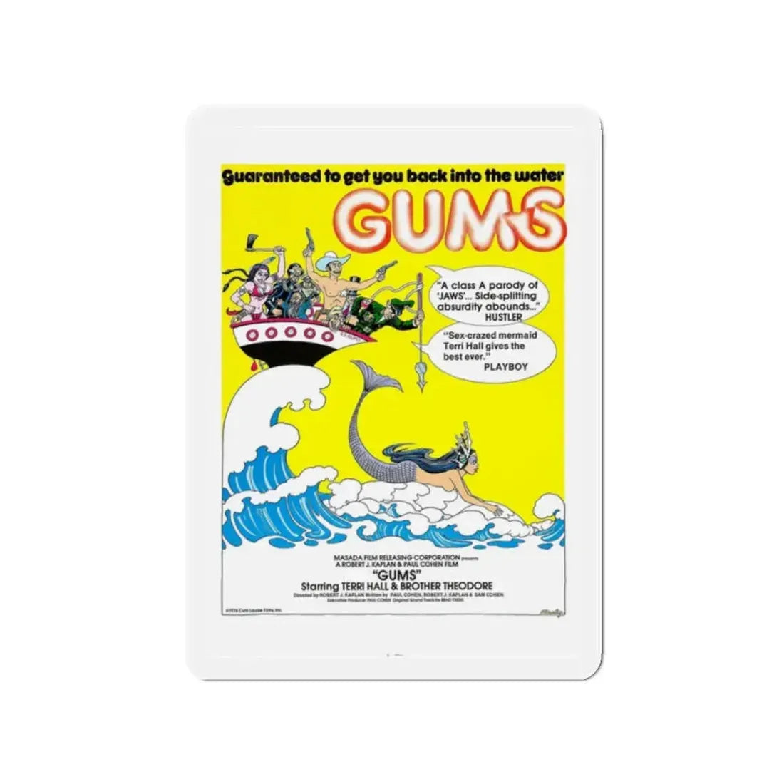 GUMS 1976 Movie Poster - Refrigerator Magnet - The Sticker Space