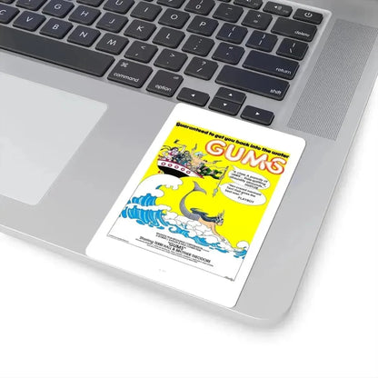 GUMS 1976 Movie Poster - STICKER Vinyl Kiss-Cut Decal - The Sticker Space