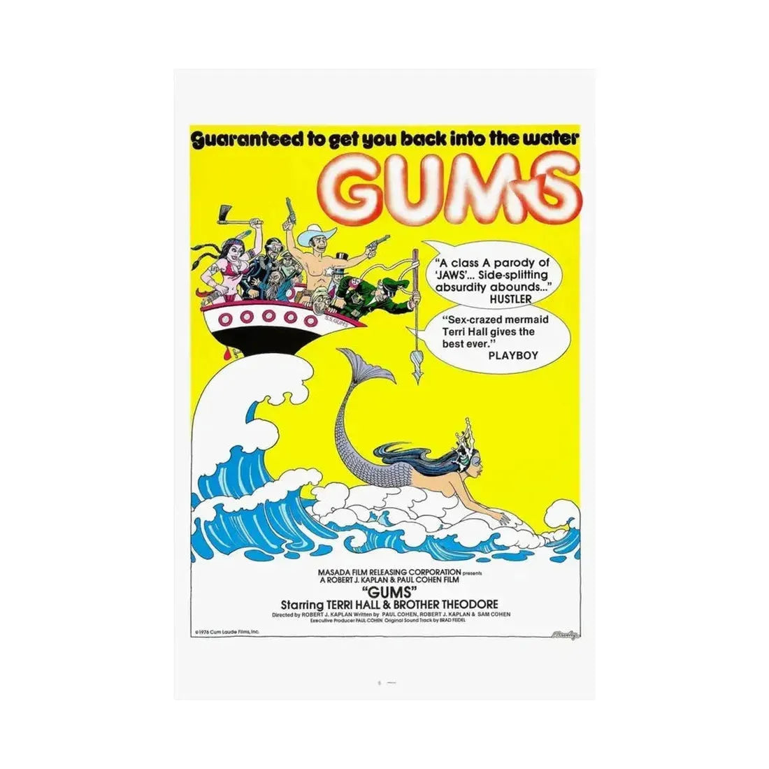 GUMS 1976 - Paper Movie Poster - The Sticker Space