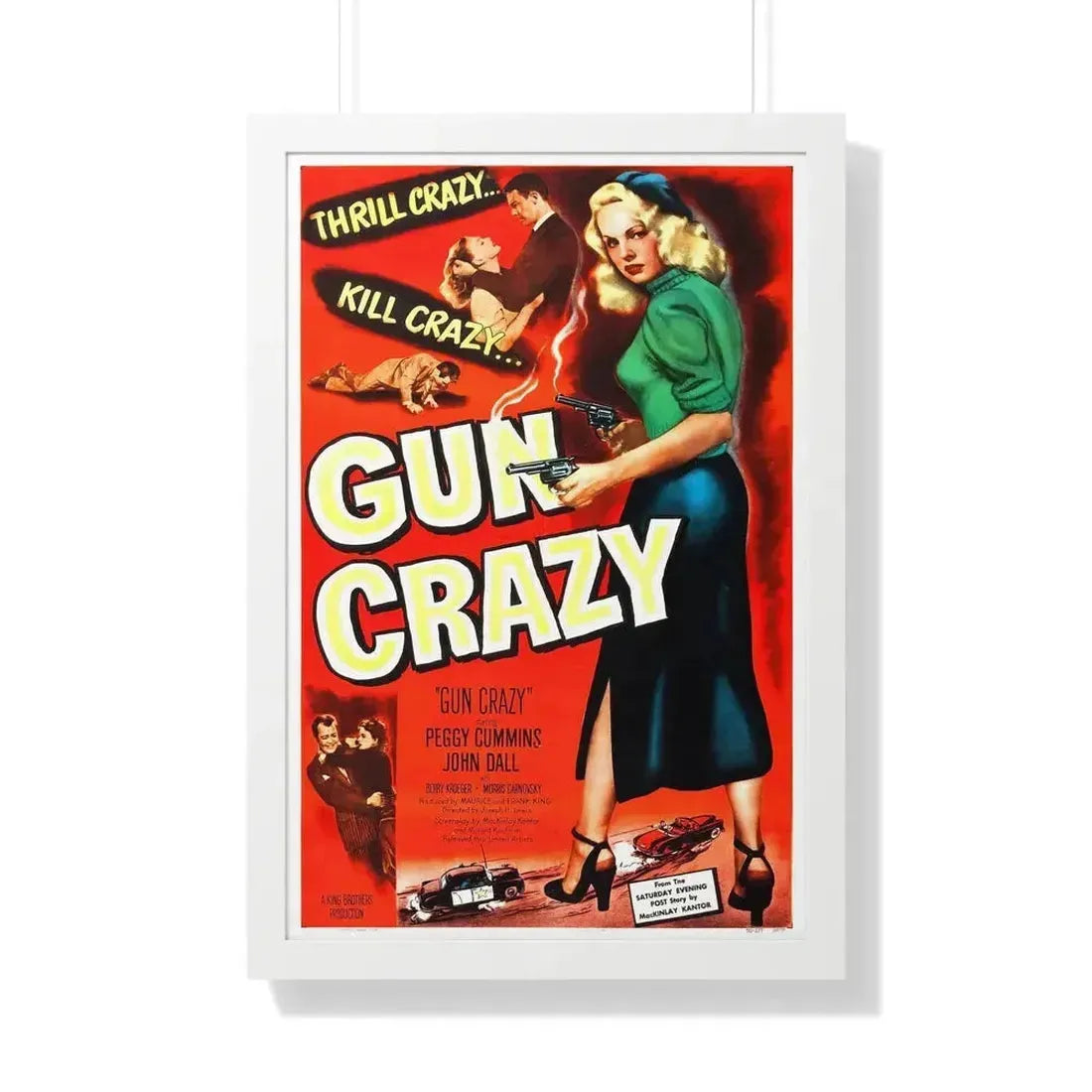 GUN CRAZY (DEADLY IS THE FEMALE) 1950 - Framed Movie Poster - The Sticker Space
