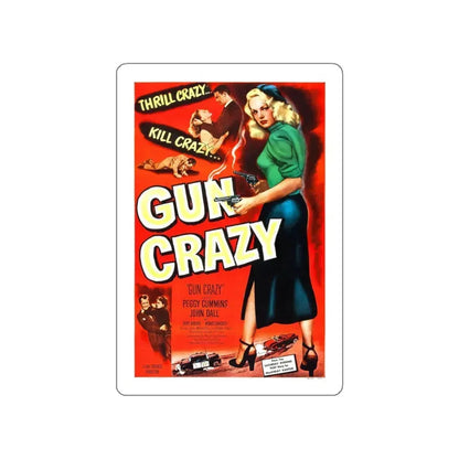 GUN CRAZY (DEADLY IS THE FEMALE) 1950 Movie Poster STICKER Vinyl Die-Cut Decal 4 Inch - The Sticker Space