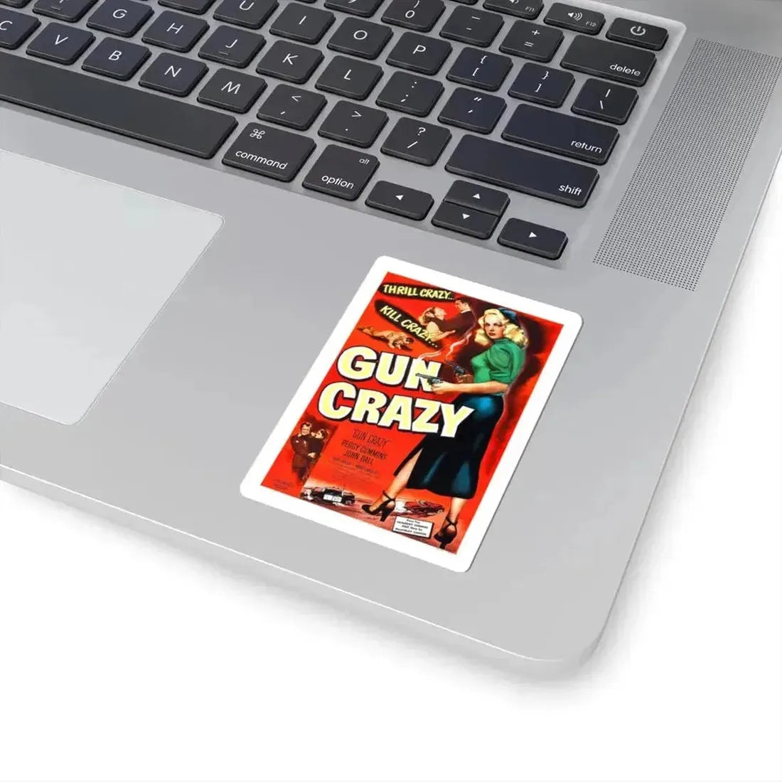 GUN CRAZY (DEADLY IS THE FEMALE) 1950 Movie Poster - STICKER Vinyl Kiss-Cut Decal - The Sticker Space