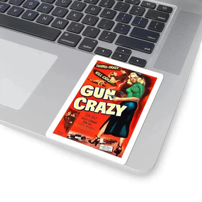 GUN CRAZY (DEADLY IS THE FEMALE) 1950 Movie Poster - STICKER Vinyl Kiss-Cut Decal - The Sticker Space