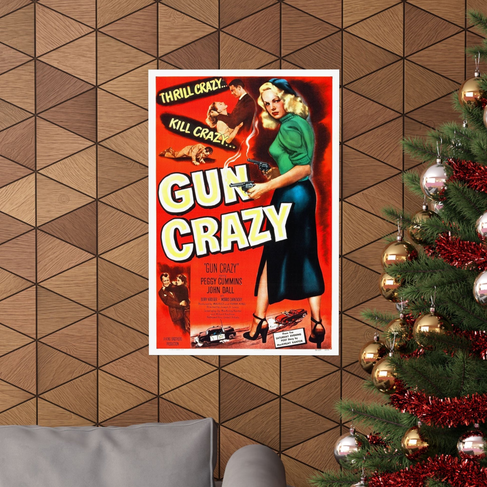 GUN CRAZY (DEADLY IS THE FEMALE) 1950 - Paper Movie Poster-The Sticker Space