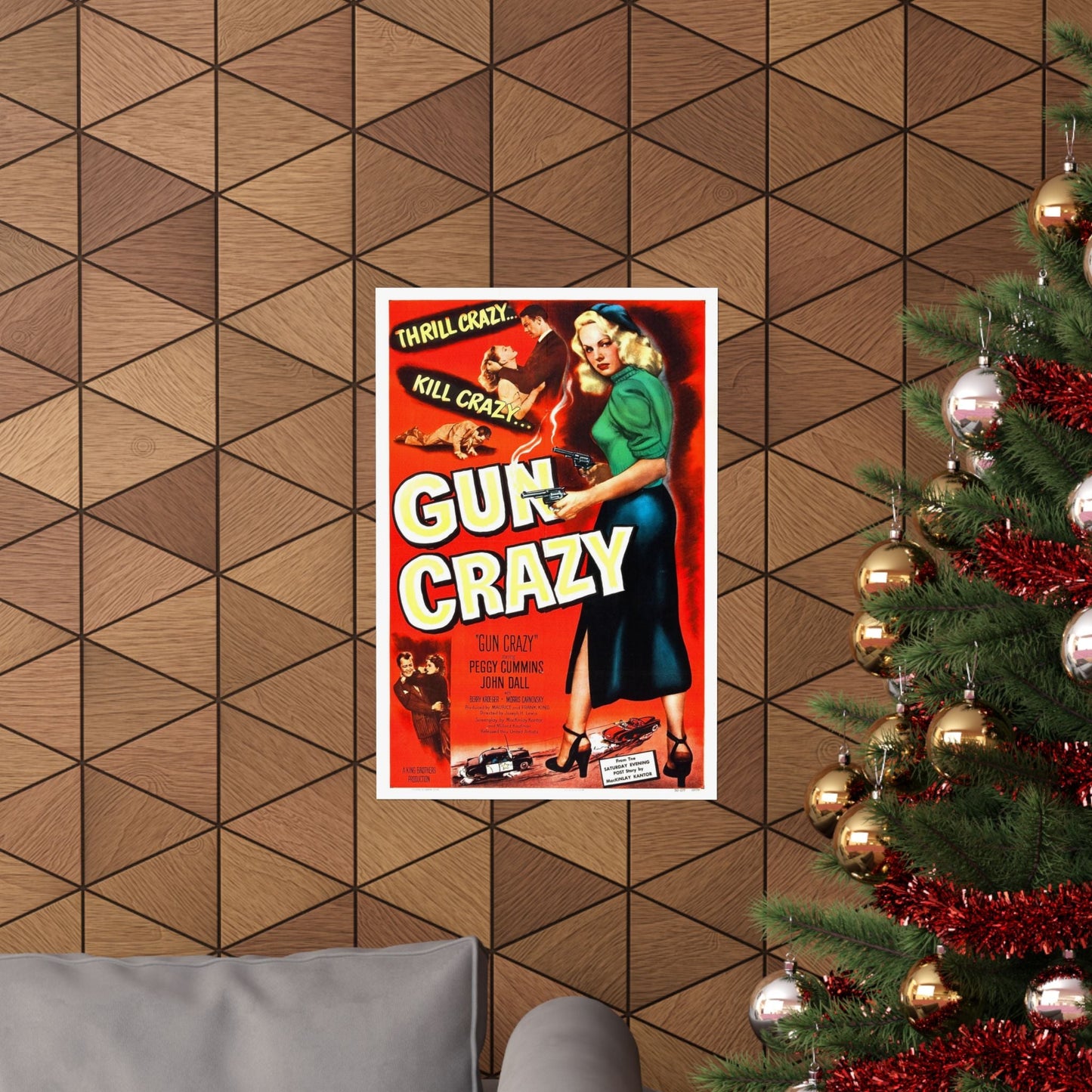 GUN CRAZY (DEADLY IS THE FEMALE) 1950 - Paper Movie Poster-The Sticker Space