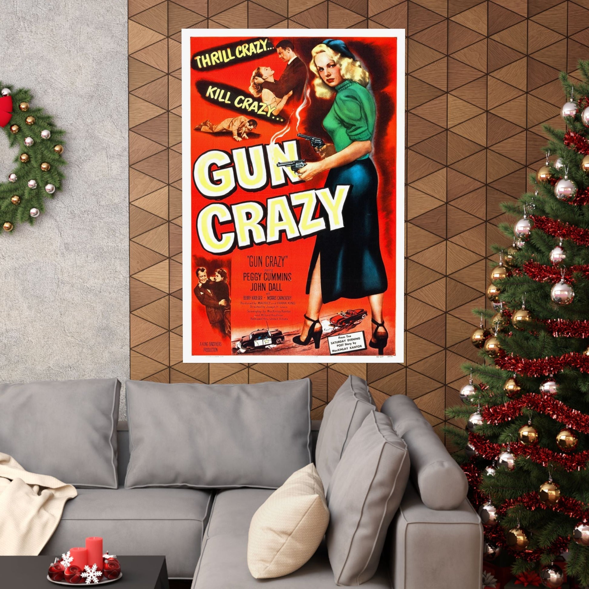 GUN CRAZY (DEADLY IS THE FEMALE) 1950 - Paper Movie Poster-The Sticker Space