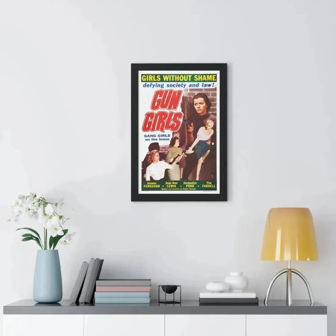 GUN GIRLS 1957 - Framed Movie Poster - The Sticker Space
