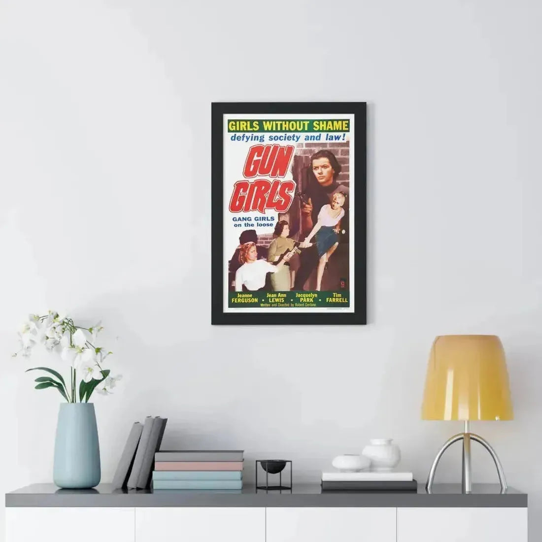 GUN GIRLS 1957 - Framed Movie Poster - The Sticker Space
