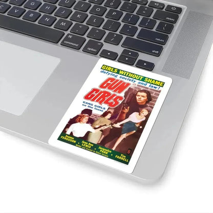 GUN GIRLS 1957 Movie Poster - STICKER Vinyl Kiss-Cut Decal - The Sticker Space