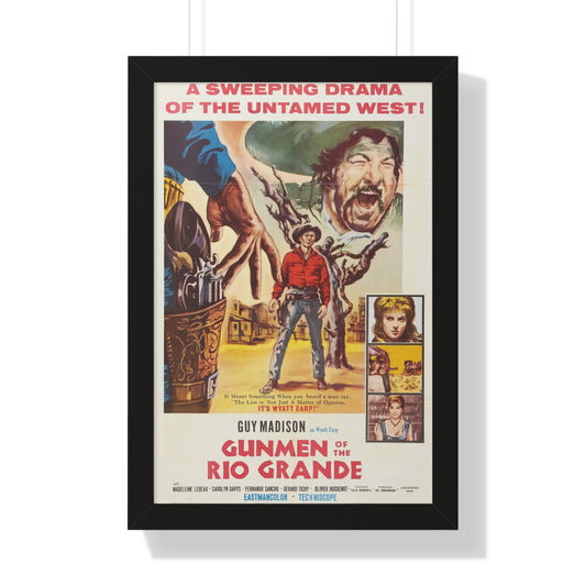 GUNMEN OF THE RIO GRANDE 1964 - Framed Movie Poster-16″ x 24″-The Sticker Space