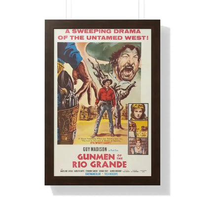 GUNMEN OF THE RIO GRANDE 1964 - Framed Movie Poster - The Sticker Space