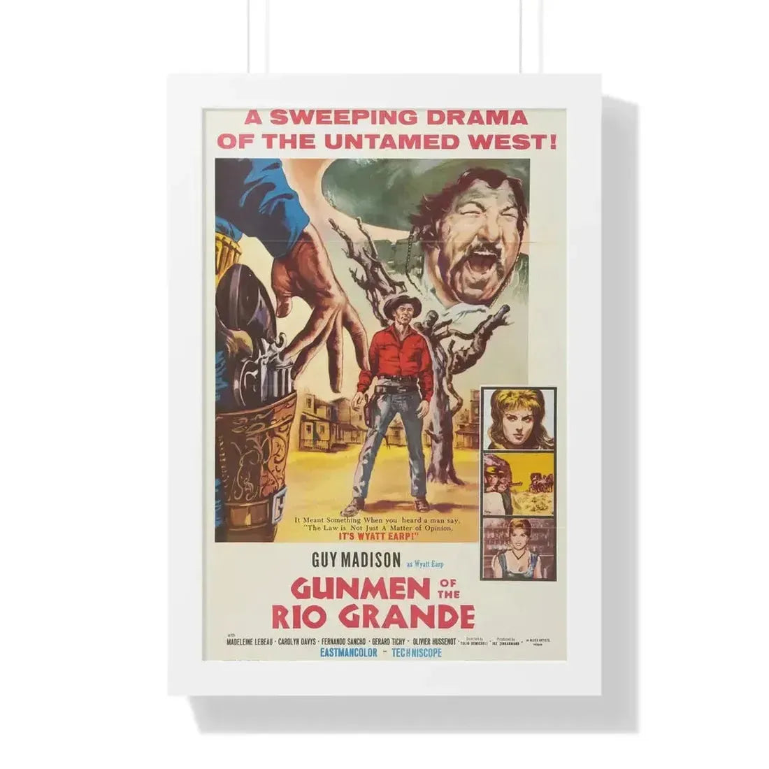 GUNMEN OF THE RIO GRANDE 1964 - Framed Movie Poster - The Sticker Space
