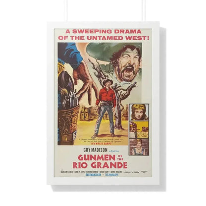 GUNMEN OF THE RIO GRANDE 1964 - Framed Movie Poster - The Sticker Space