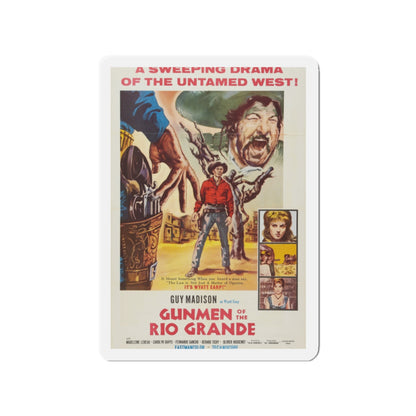 GUNMEN OF THE RIO GRANDE 1964 Movie Poster - Die-Cut Magnet-2" x 2"-The Sticker Space