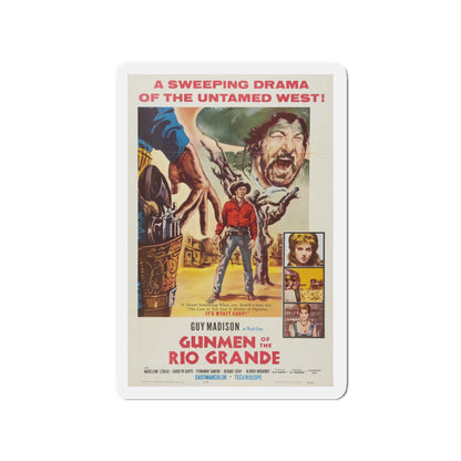 GUNMEN OF THE RIO GRANDE 1964 Movie Poster - Die-Cut Magnet-3" x 3"-The Sticker Space