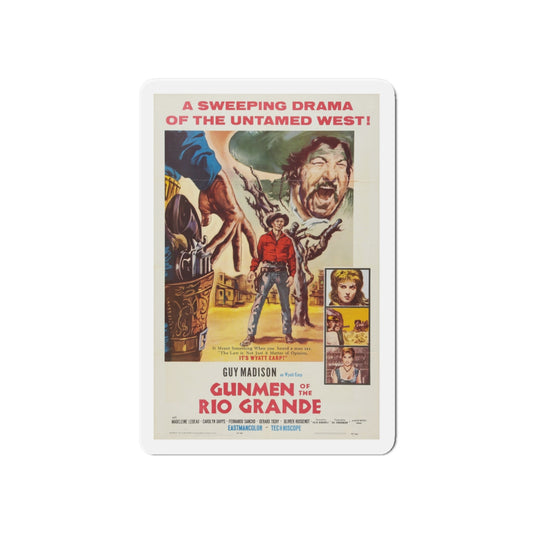 GUNMEN OF THE RIO GRANDE 1964 Movie Poster - Die-Cut Magnet-6 × 6"-The Sticker Space