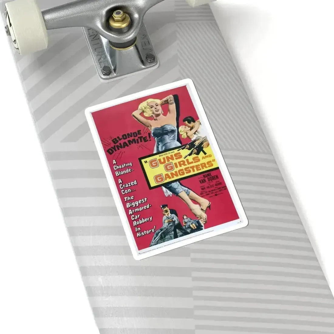 Guns Girls and Gangsters 1959 Movie Poster - STICKER Vinyl Kiss-Cut Decal - The Sticker Space