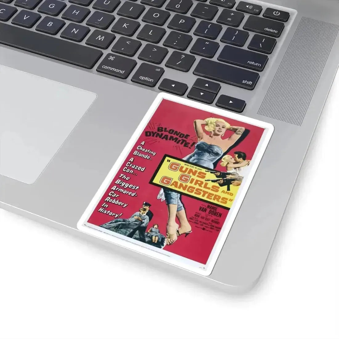 Guns Girls and Gangsters 1959 Movie Poster - STICKER Vinyl Kiss-Cut Decal - The Sticker Space