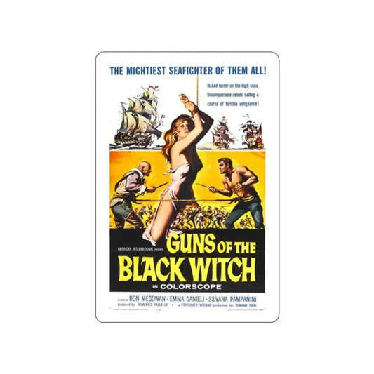 GUNS OF THE BLACK WITCH 1961 Movie Poster STICKER Vinyl Die-Cut Decal 2 Inch - The Sticker Space