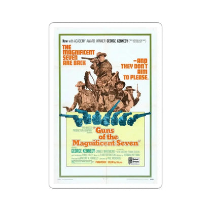 Guns of the Magnificent Seven 1969 Movie Poster STICKER Vinyl Die-Cut Decal - The Sticker Space