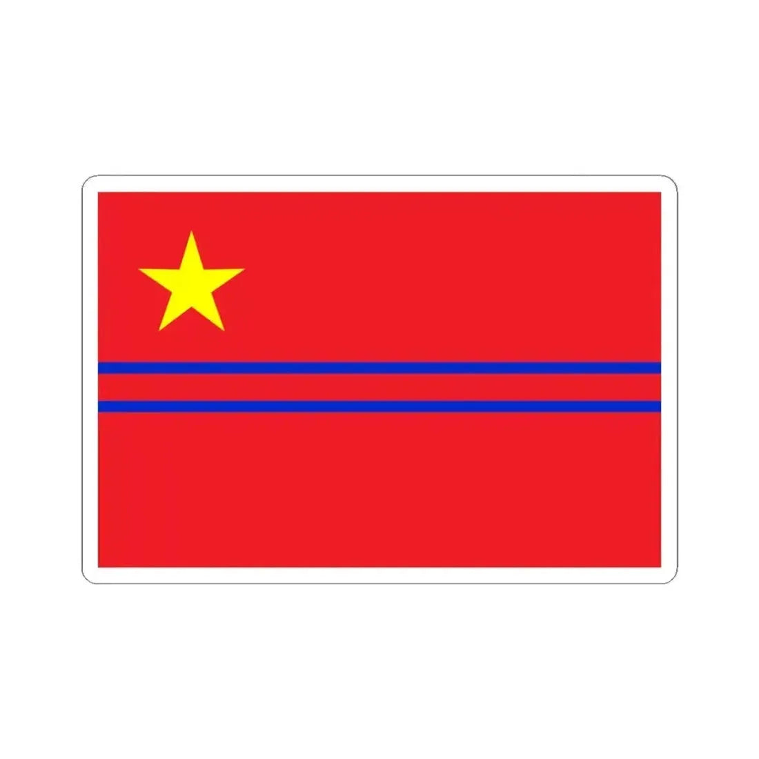 Guo Moruos Proposal Flag for the PRC (China) STICKER Vinyl Kiss-Cut Decal 4 Inch White - The Sticker Space