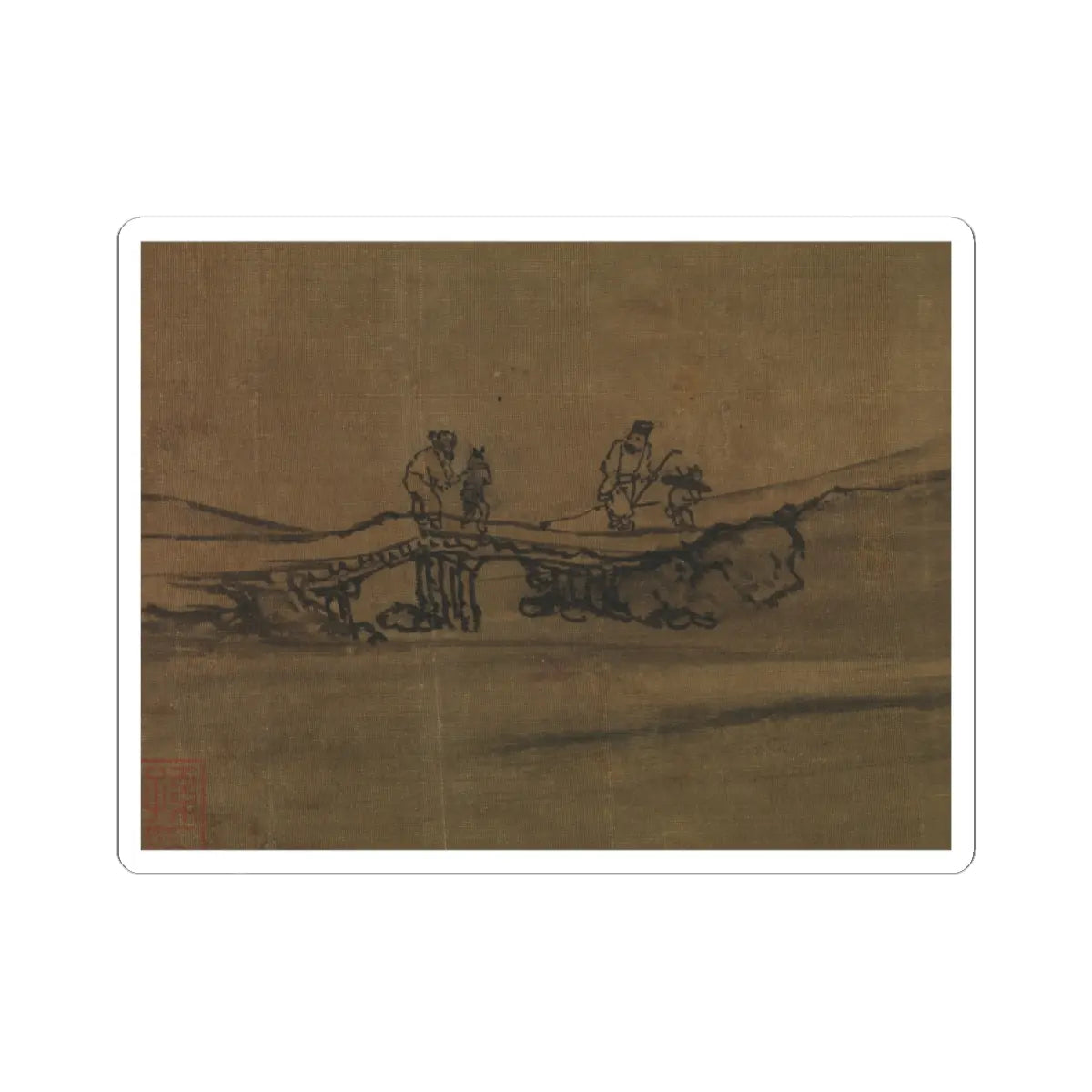 Guo Xi - Old Trees, Level Distance - ca. 1080 v13 - STICKER Vinyl Kiss-Cut Decal