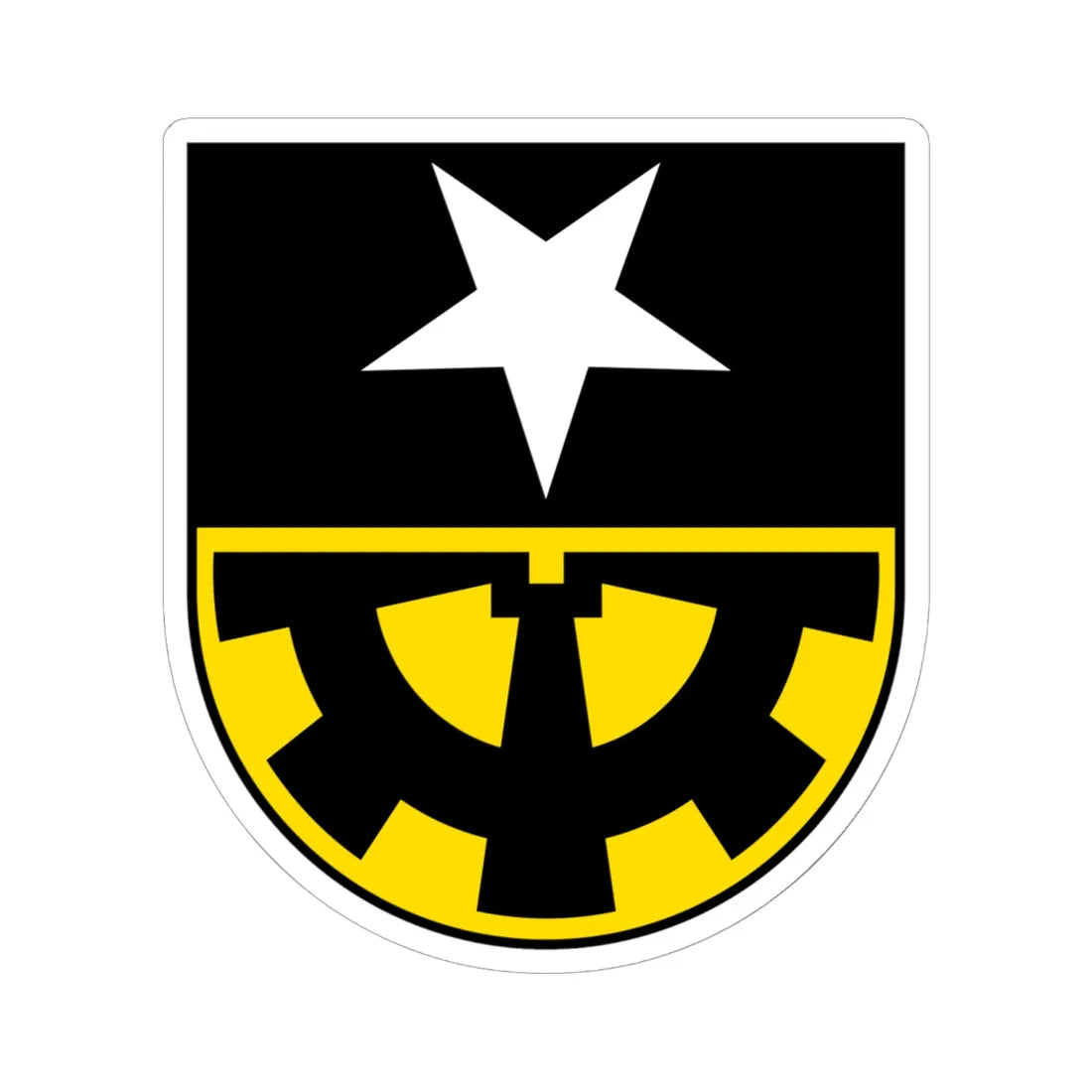 Gurtnellen Wappen (Switzerland) (Coat of Arms) STICKER Vinyl Kiss-Cut Decal 6 Inch White - The Sticker Space