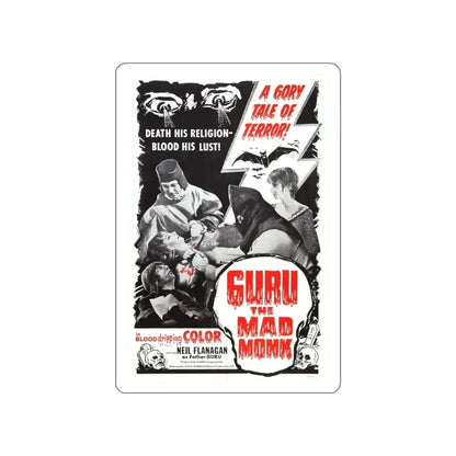 GURU THE MAD MONK 1970 Movie Poster STICKER Vinyl Die-Cut Decal - The Sticker Space
